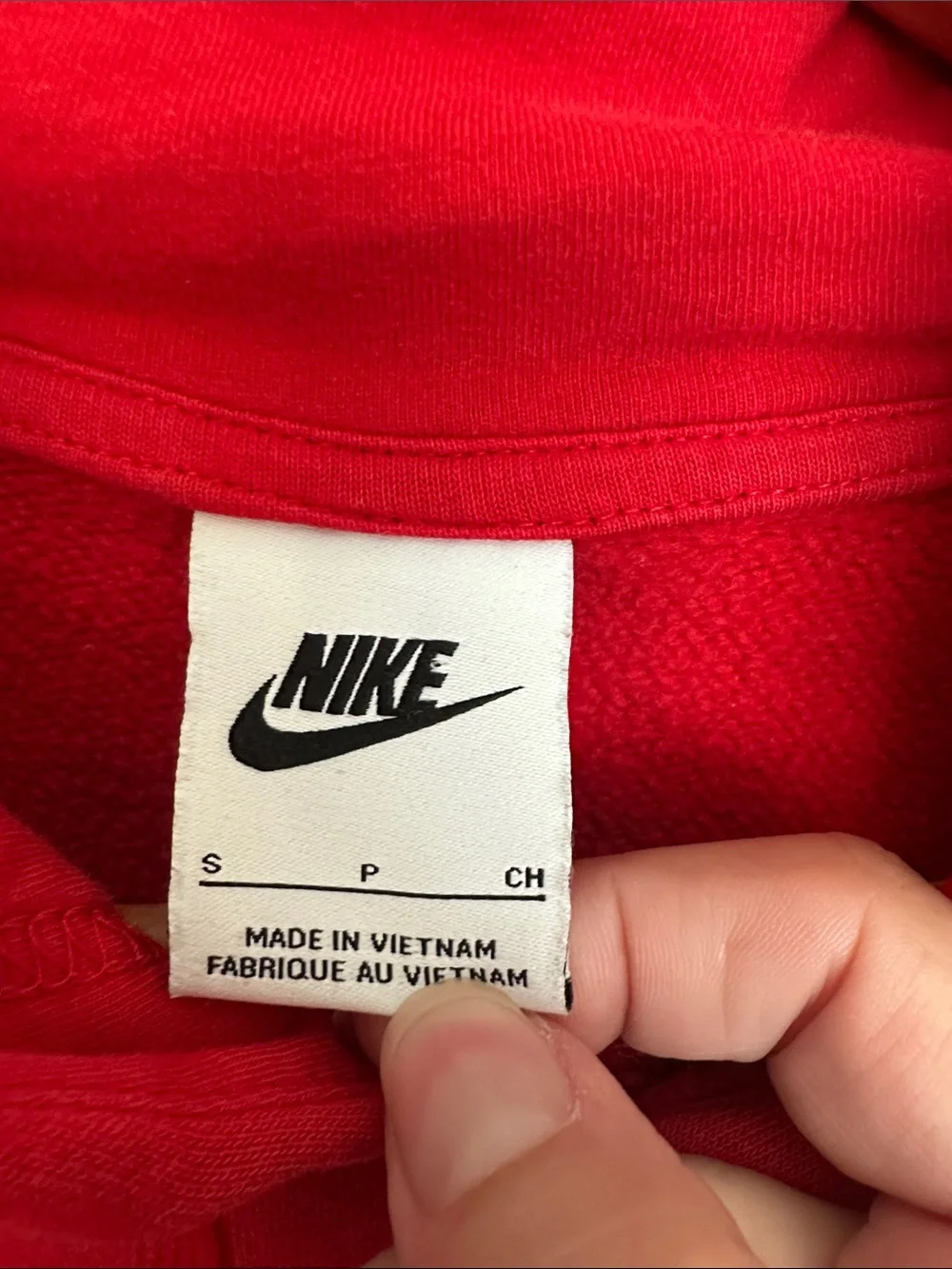 Nike Men’s Georgia Pullover Hoodie with Sleeve Logo Red S